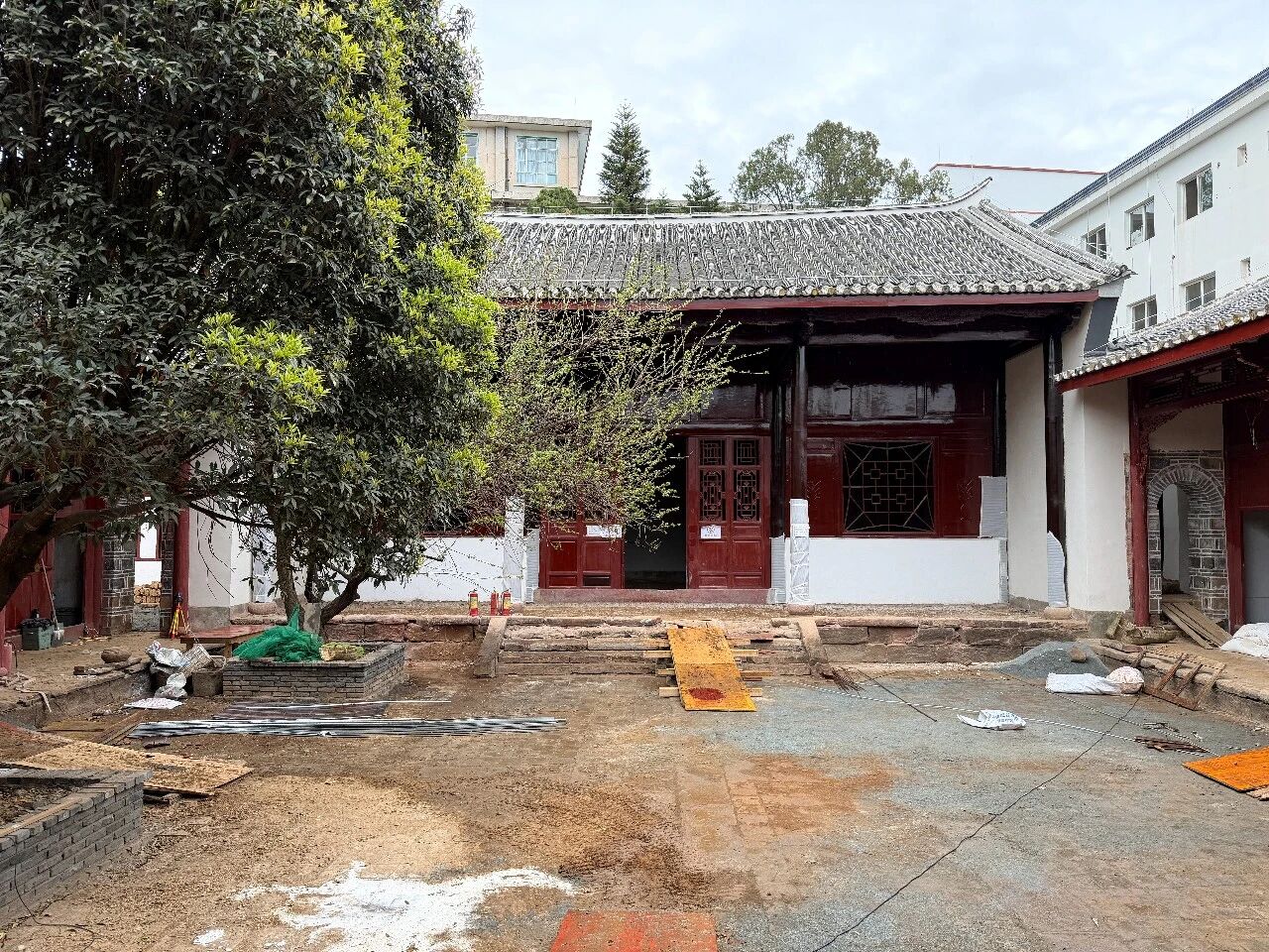 4月底完工！会理仓圣宫修缮工程有序推进→